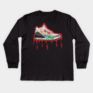 Hip Hop Jordan Shoes Kids Long Sleeve T-Shirt